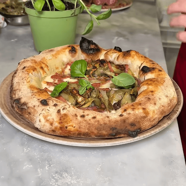 Purple artichokes, Neapolitan salami, smoked Provola cheese